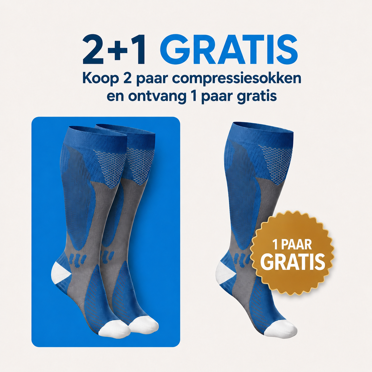 Orthonell Flow Comfort™_Ondersteunende_Compressiesokken_actie_prijs_een_paar_gratis