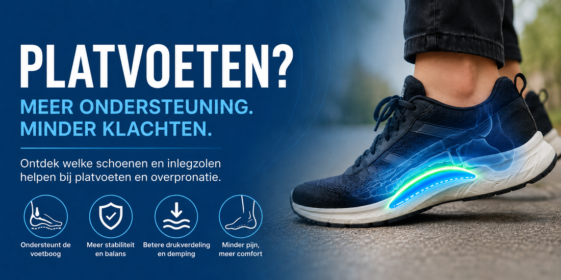 Last van platvoeten? Lees hier ons artikel over platvoeten en welke schoenen het beste passen