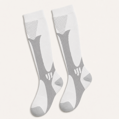 Orthonell Flow Comfort™_Ondersteunende_Compressiesokken_kleur_wit_grijs_product_studio_foto