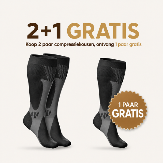 Orthonell Flow Comfort™_Ondersteunende_Compressiesokken_kleur_zwart_grijs_product_actieprijs