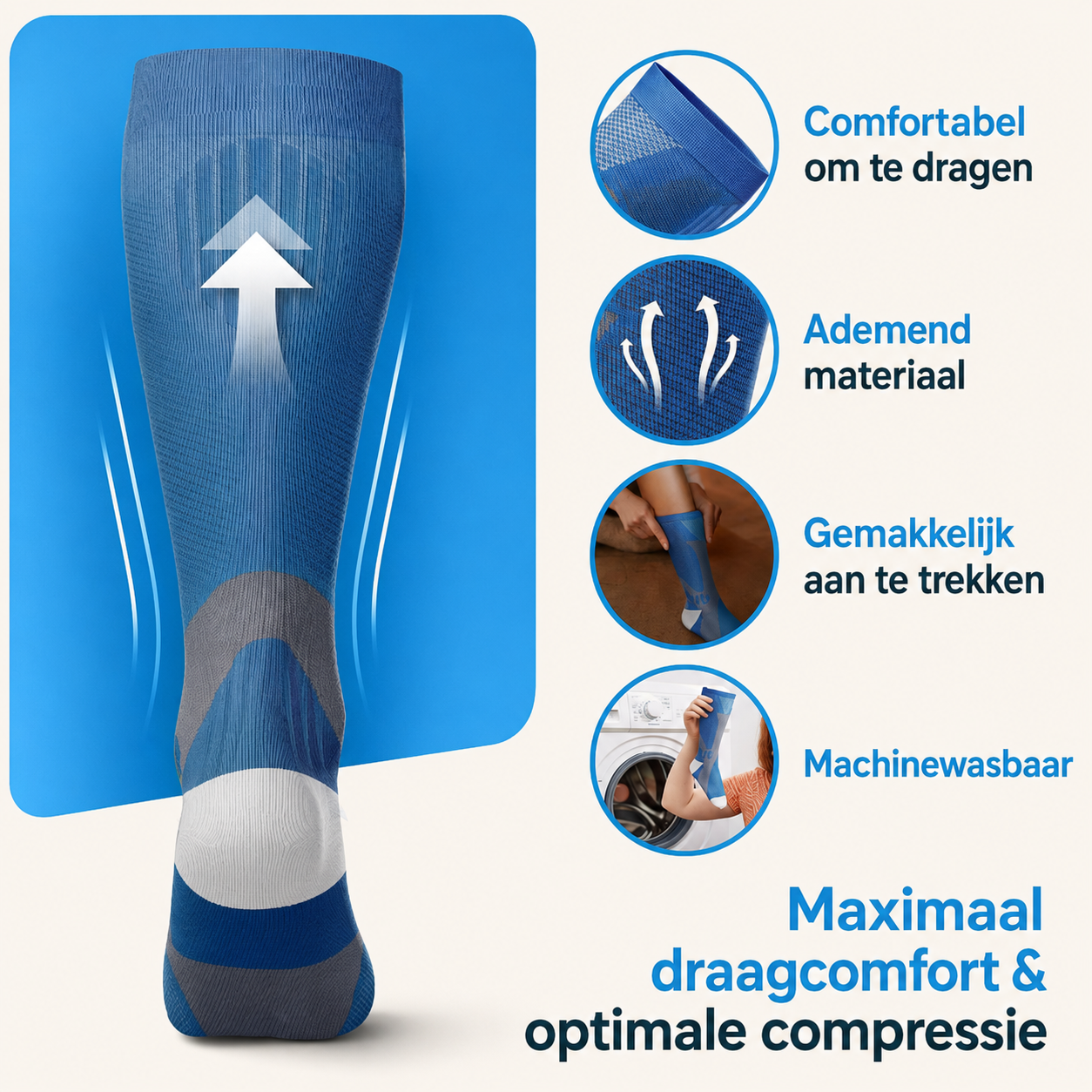 Orthonell Flow Comfort™_Ondersteunende_Compressiesokken voor maximaal draagcomfort en optimale compressie