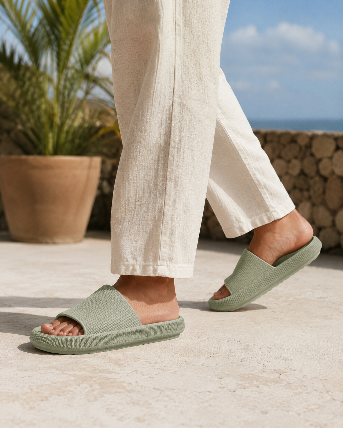 Orthonell_Motion_Coast™_ergonomische_slipper_kleur_groen