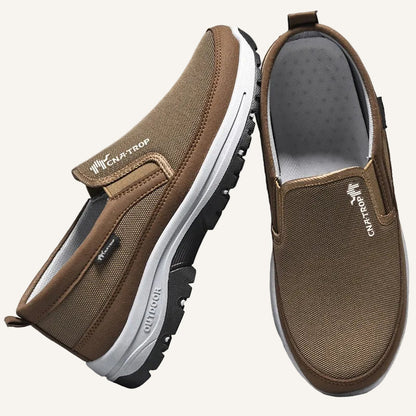 ergonomische schoenen dames en heren kleur bruin en wit 