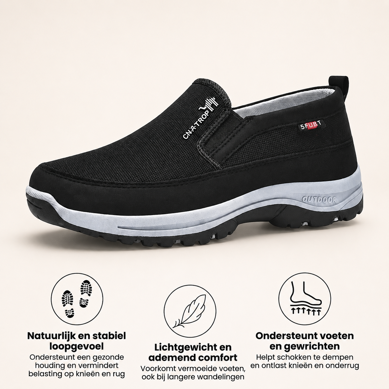 Orthonell_Motion_Daily™_ergonomische_schoen_kleur_zwart