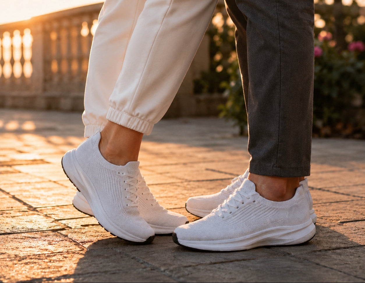 ergonomische sneakers wit unisex dames en heren