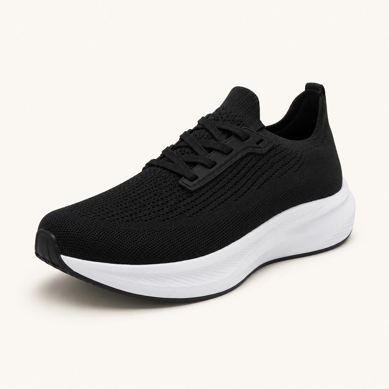 orthopedische sneakers zwart brede teenruimte