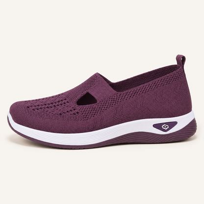 Orthonell Support Flow™_ergonomische_schoen_model_foto_kleur_paars_wit
