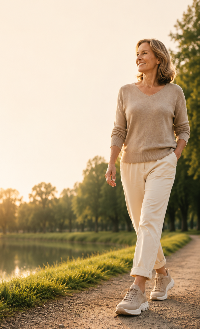 Orthonell_comfort_bij_elke_stap_model_foto_buiten